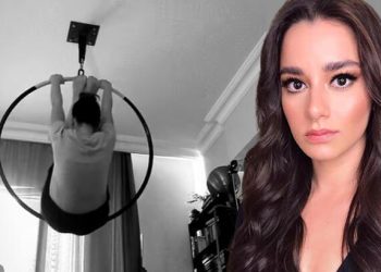 Ece Yaşar, çember içinde dans ederken yere kapaklandı!