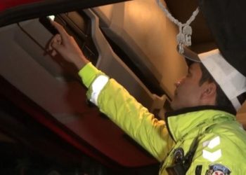 43 ilin geçiş noktasında ağır tonajlı araçlar denetlendi